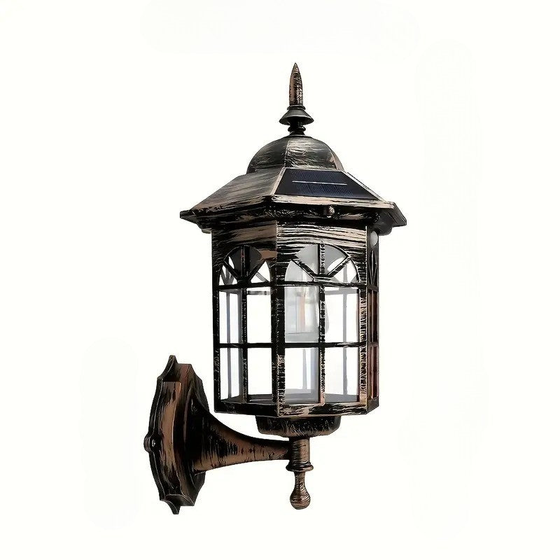Octagonal Solar Outdoor Wall Lamp