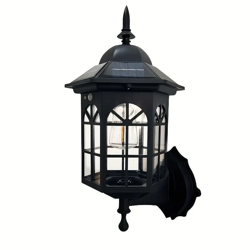 Octagonal Solar Outdoor Wall Lamp