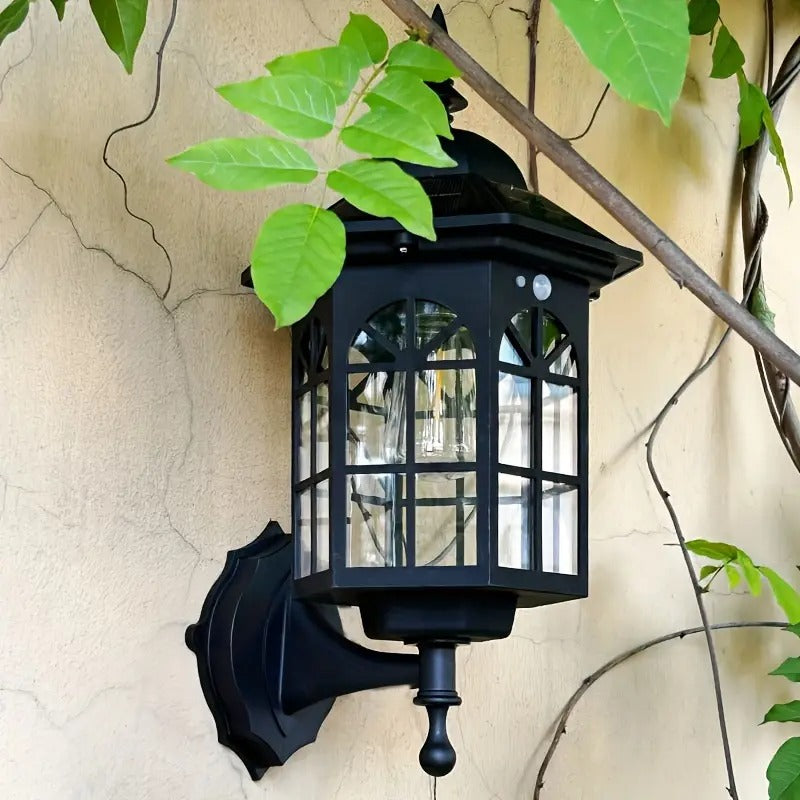 Octagonal Solar Outdoor Wall Lamp