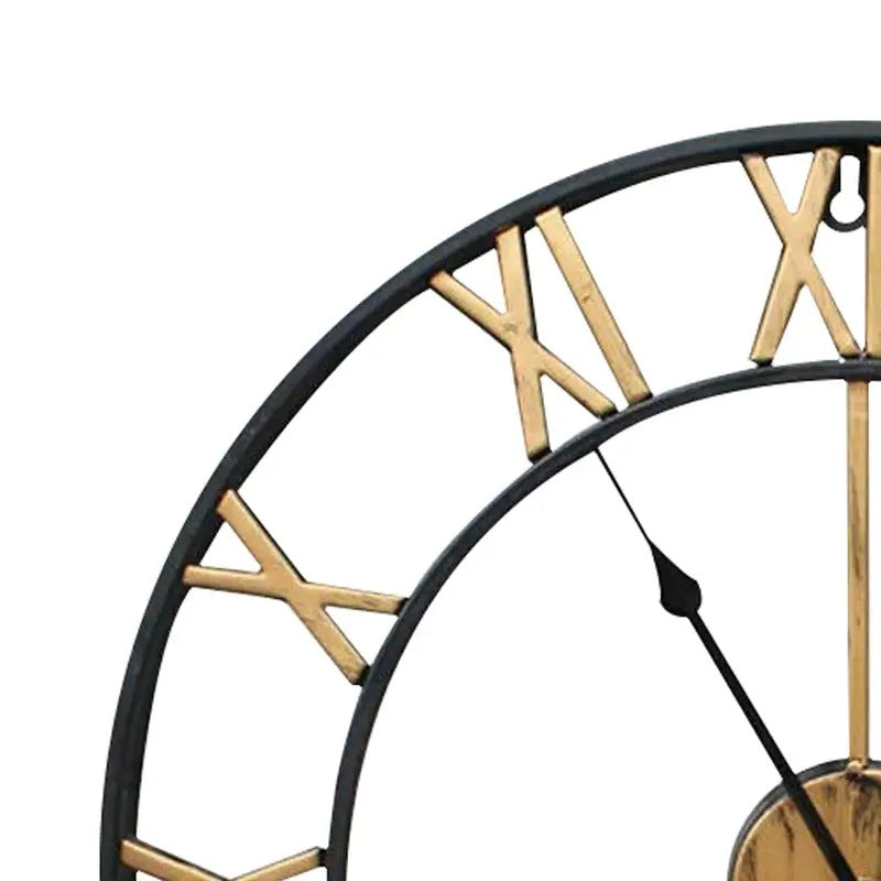 Open-Grid Roman Numeral Wall Clock